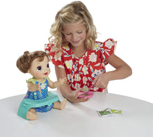 Load image into Gallery viewer, Baby Alive Happy Hungry Baby Brown Straight Hair Doll