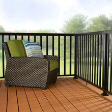 Load image into Gallery viewer, Peak Aluminum Railing 4 ft. Aluminum Wide Picket and Spacer Kit in Black