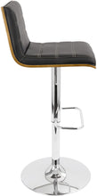 Load image into Gallery viewer, Lumisource Vasari Modern Barstool, Walnut Wood/Black