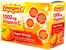 Load image into Gallery viewer, Alacer Emergen-c 1000 Mg Vitamin C - Super Orange - 30 Packet