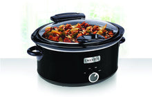 Load image into Gallery viewer, Crockpot Metallic Cooker with Hinged Lid, 6 quart, Black (SCCPVM600H-BI)