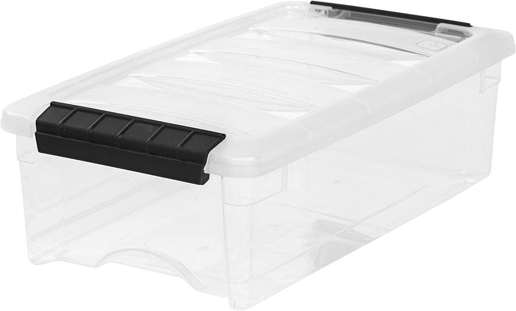IRIS 5 Quart Stack & Pull Box, Clear
