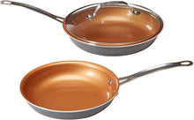 Load image into Gallery viewer, Gotham Steel 12 Piece Copper Kitchen Set with Non-Stick Ti-Cerama Copper Coating by Chef Daniel Green – Includes Skillets, Fry Pans and Stock Pots