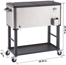 Load image into Gallery viewer, TRINITY 80 qt Stainless Steel Cooler with Detachable Tub