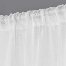 Load image into Gallery viewer, Exclusive Home Curtains Belgian Sheer Textured Linen Look Jacquard Rod Pocket Panel Pair