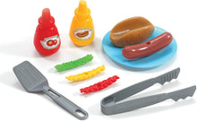 Load image into Gallery viewer, Step2 Fixin' Fun Outdoor Grill | Plastic Toy Grill &amp; Play Food | Pretend Play Grilling Set, Brown (85317)