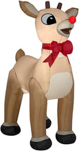 Load image into Gallery viewer, Gemmy 4.99-ft x 4.07-ft Lighted Rudolph Christmas Inflatable