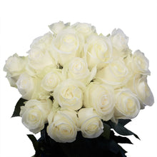 Load image into Gallery viewer, GlobalRose -100 White Roses - Fresh Cut Flower - Delivery Monday April 12