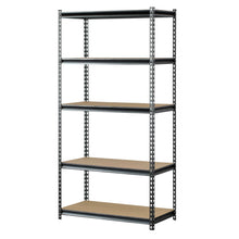 Load image into Gallery viewer, Muscle Rack UR361872PB5PAZ-SV Silver Vein Steel Storage Rack, 5 Adjustable Shelves, 4000 lb. Capacity, 72" Height x 36" Width x 18" Depth
