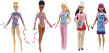 Load image into Gallery viewer, Barbie Rhythmic Gymnast Brunette Doll (12-in/30.40-cm) with Colorful Metallic Leotard, 2 Clubs &amp; Ribbon Accessory, Great Gift for Ages 3 Years Old &amp; Up