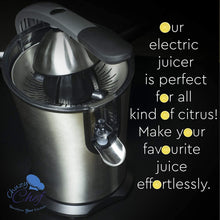 Load image into Gallery viewer, Electric Citrus Juicer Fruit Machines - Stainless Steal Electric Citrus Jucers Machine Fruit Squeezer Orange Lemon Lime Electric Citrus Juicers Extractor With Anti - Drip Citrus Press 160 Watt Motor