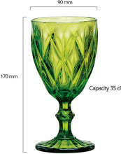 Load image into Gallery viewer, Artland Highgate 14 oz Assorted Colors Goblet in a Gift Box (Set of 4), Small, Glass