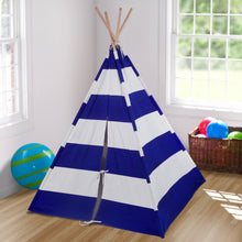 Load image into Gallery viewer, Wildkin Kids 100% Cotton Teepee Play Tent for Boys and Girls, Kids Play Tent