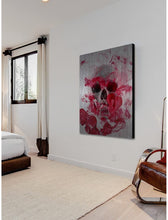 Load image into Gallery viewer, Parvez Taj Skull 2 Painting Print on Brushed Aluminum