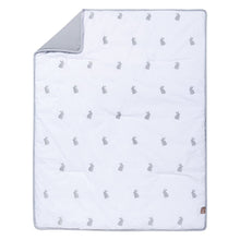 Load image into Gallery viewer, Trend Lab Bunnies 3 Piece Crib Bedding Set, Gray/White
