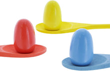 Load image into Gallery viewer, Wooden Egg and Spoon Race Game with 6 Spoons &amp; Eggs, Indoor or Outdoor Balance Game for Adults and Kids by Hey! Play!