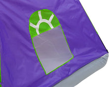 Load image into Gallery viewer, GigaTent Kids Purple Double Kids Sleep Tent – Use On Top or Off Bed – Easy Setup, 6 Mesh Windows, Fiberglass Poles, Removable Washable Sheet, Folds Flat – Indoors and Outdoors