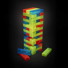 Load image into Gallery viewer, Hasbro Jenga Neon Pop Building Blocks Tumbling Tower Game