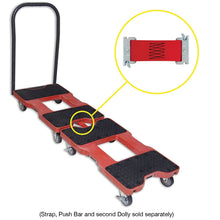 Load image into Gallery viewer, SNAP-LOC Dolly RED (USA!) with 1,500 lb. Capacity, Steel Frame, Strap Option, 4 inch casters