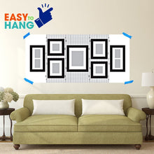 Load image into Gallery viewer, Pinnacle Frames and Accents Gallery Perfect 7 Piece Walnut Wood Photo Frame Wall Gallery Kit