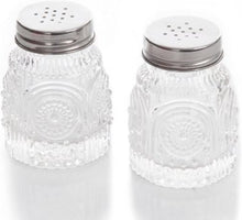 Load image into Gallery viewer, The Pioneer Woman Adeline Glass Butter Dish with Salt And Pepper Shaker Set