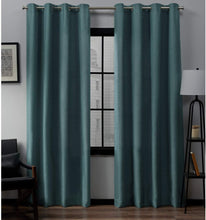 Load image into Gallery viewer, Exclusive Home Curtains Loha Linen Grommet Top Curtain Panel Pair