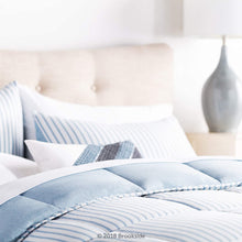 Load image into Gallery viewer, Brookside Striped Chambray Comforter Set
