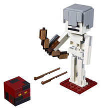 Load image into Gallery viewer, LEGO Minecraft BigFig Skeleton with Magma Cube Building Kit , New 2019 (142 Piece)