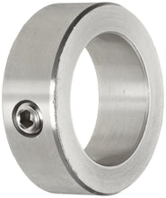 Load image into Gallery viewer, Climax Metal C-062-S Shaft Collar, One Piece, Set Screw Style, Stainless Steel, 5/8&quot; Bore, 1-1/8&quot; OD, 1/2&quot; Width, with 5/16-18 Set Screw