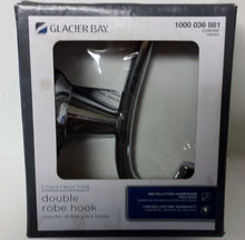 Load image into Gallery viewer, Glacier Bay Constructor Double Robe Hook in Chrome