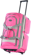 Load image into Gallery viewer, Olympia 8 Pocket Rolling Duffel Bag