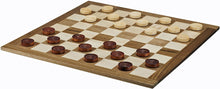 Load image into Gallery viewer, WE Games Classic Checkers Set - Dark Brown &amp; Natural Pieces with Solid Wood Board 18 in. (Made in USA)
