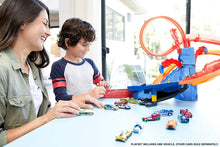 Load image into Gallery viewer, Hot Wheels FTD61 City Volcano Escape Connectable Play Set with Diecast and Mini Toy Car