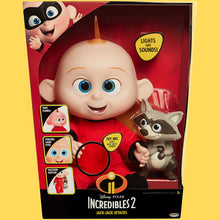 Load image into Gallery viewer, The Incredibles 2 Jack-Jack Plush-Figure Features Lights &amp; Sounds and Comes with Raccoon Toy