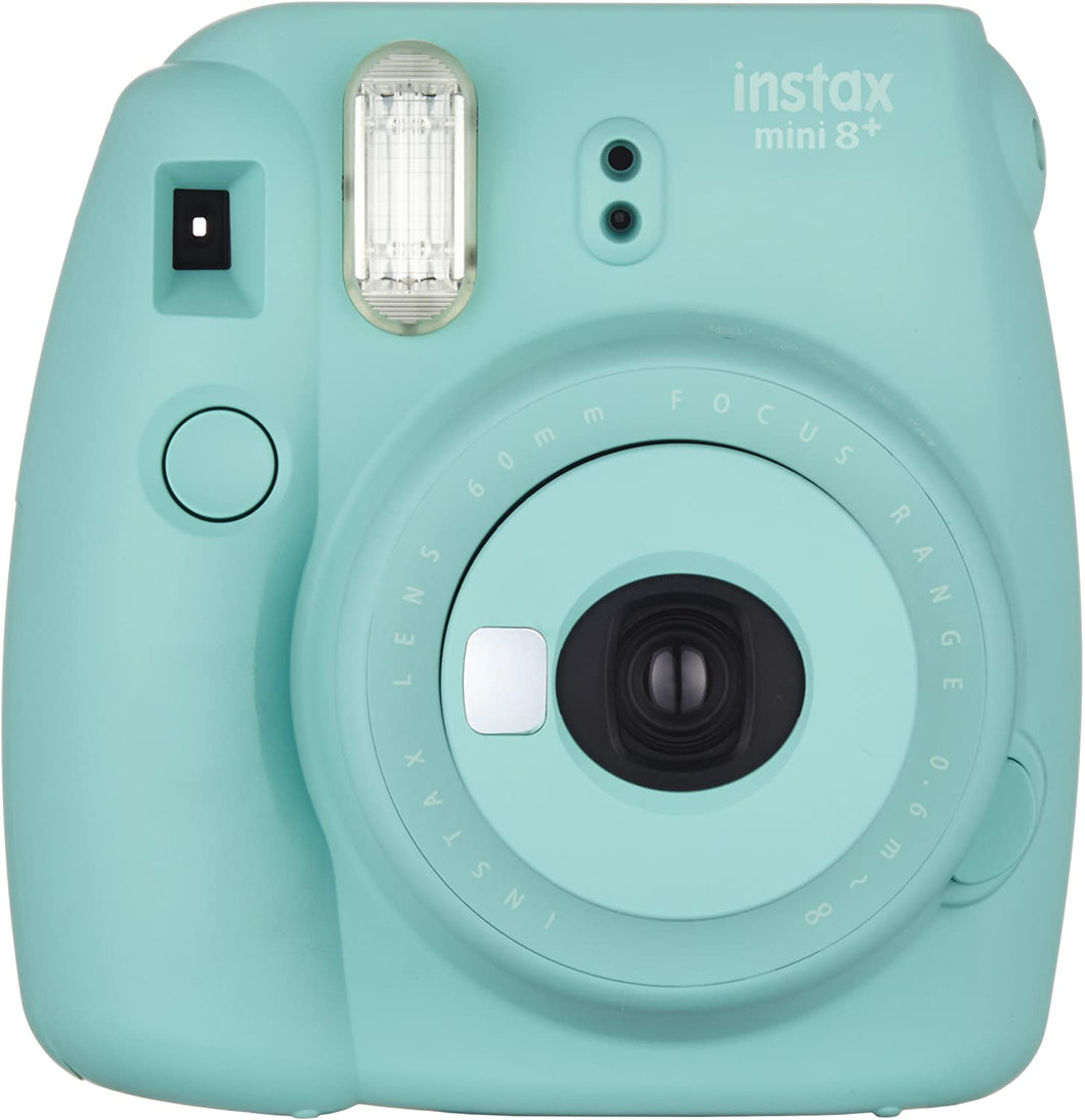 Fujifilm Instax Mini 8+ (Mint) Instant Film Camera + Self Shot Mirror for Selfie Use (Japan Import)