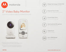 Load image into Gallery viewer, Motorola MBP481 2.4 GHz Digital Video Baby Monitor with Color Screen, 2"
