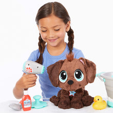 Load image into Gallery viewer, Little Tikes Rescue Tales Scrub 'n Groom Bathtub Playset w/ Chocolate Lab Plush Pet Toy, Multicolor