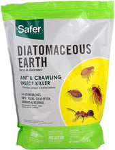 Load image into Gallery viewer, Safer 51703 Diatomaceous Earth-Bed Bug Flea, Ant, Crawling Insect Killer 4 lb