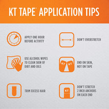 Load image into Gallery viewer, KT Tape Original Cotton Elastic Kinesiology Therapeutic Athletic Tape, 20 Pack, 10” Cut Strips