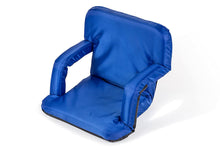 Load image into Gallery viewer, Trademark Innovations Portable Multiuse Adjustable Recliner Stadium Seat (Blue)