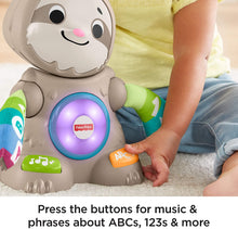Load image into Gallery viewer, Fisher-Price Linkimals Smooth Moves Sloth, clapping baby toy with music, lights, and learning songs for babies &amp; toddlers ages 9 months &amp; up