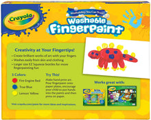 Load image into Gallery viewer, Crayola 8-Ounce Primary Washable Fingerpaint (3 Count)