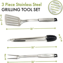 Load image into Gallery viewer, Cuisinart CGS-333 Professional Grill Tool Set (3-Piece),Black and Stainless Steel