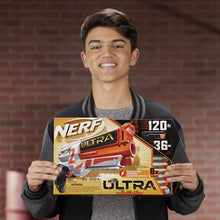 Load image into Gallery viewer, NERF Ultra Two Motorized Blaster -- Fast-Back Reloading -- Includes 6 Ultra Darts -- Compatible Only Ultra Darts