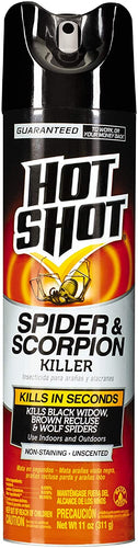 Hot Shot Spider & Scorpion Killer, Aerosol, 11-Ounce