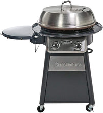 Load image into Gallery viewer, CUISINART CGG-888 Grill Stainless Steel Lid 22-Inch Round Outdoor Flat Top Gas, 360° Griddle Cooking Center
