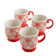 Load image into Gallery viewer, The Pioneer Woman Floral Bursts Footed 19oz Mugs, Set of 4