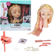 Load image into Gallery viewer, CGH Cute Girls Hairstyles! Styling Head - Straight Blonde Hair Doll