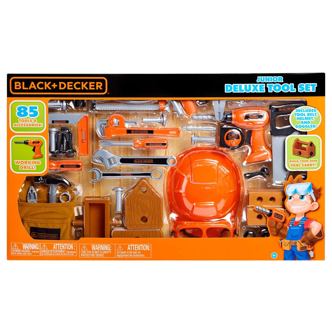 BLACK+DECKER Junior Deluxe Tool Play Set - 85pc