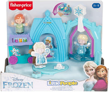 Load image into Gallery viewer, Fisher-Price Disney Frozen Arendelle Winter Wonderland by Little People, ice skating playset with Anna and Elsa figures for toddlers and preschool kids